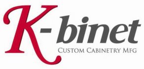 K-BINET CUSTOM CABINETRY MFG