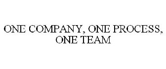 ONE COMPANY, ONE PROCESS, ONE TEAM