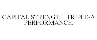 CAPITAL STRENGTH. TRIPLE-A PERFORMANCE.