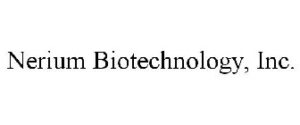 NERIUM BIOTECHNOLOGY, INC.