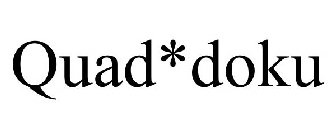 QUAD*DOKU