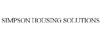 SIMPSON HOUSING SOLUTIONS