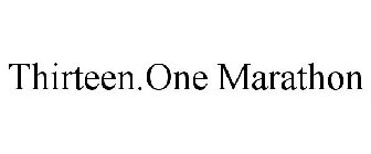 THIRTEEN.ONE MARATHON