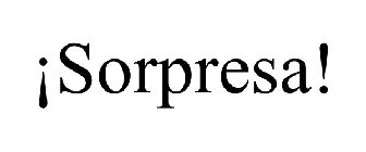 ¡SORPRESA!