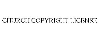 CHURCH COPYRIGHT LICENSE