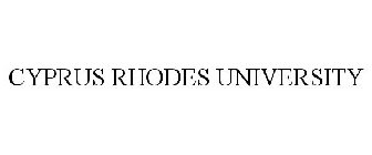 CYPRUS RHODES UNIVERSITY