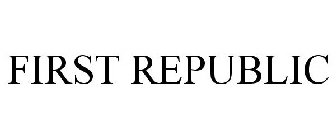 FIRST REPUBLIC