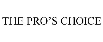 THE PRO'S CHOICE