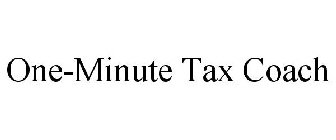 ONE-MINUTE TAX COACH