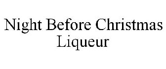 NIGHT BEFORE CHRISTMAS LIQUEUR