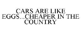 CARS ARE LIKE EGGS...CHEAPER IN THE COUNTRY