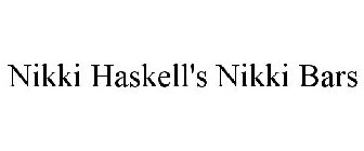 NIKKI HASKELL'S NIKKI BARS