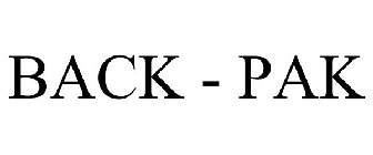 BACK - PAK