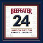 BEEFEATER 24 LONDON DRY GIN AUTHENTIC LONDON CUT