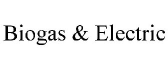 BIOGAS & ELECTRIC