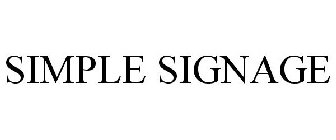 SIMPLE SIGNAGE