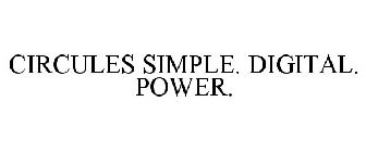 CIRCULES SIMPLE. DIGITAL. POWER.