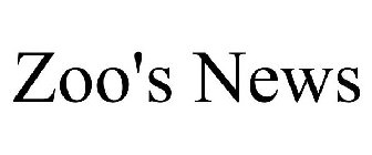 ZOO'S NEWS