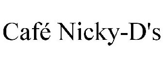 CAFÉ NICKY-D'S