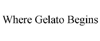 WHERE GELATO BEGINS