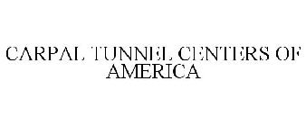 CARPAL TUNNEL CENTERS OF AMERICA