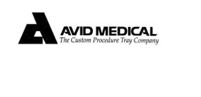 A AVID MEDICAL THE CUSTOM PROCEDURE TRAY COMPANY