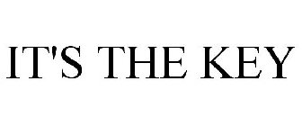 IT'S THE KEY