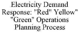 ELECTRICITY DEMAND RESPONSE: 