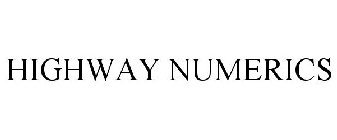 HIGHWAY NUMERICS