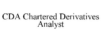 CDA CHARTERED DERIVATIVES ANALYST