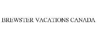 BREWSTER VACATIONS CANADA