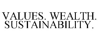 VALUES. WEALTH. SUSTAINABILITY.