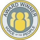 AWARD WINNER VOICE OF THE PEOPLE