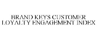 BRAND KEYS CUSTOMER LOYALTY ENGAGEMENT INDEX