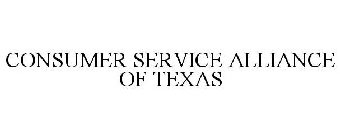 CONSUMER SERVICE ALLIANCE OF TEXAS