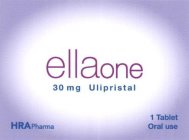 ELLAONE 30 MG ULIPRISTAL HRAPHARMA 1 TABLET ORAL USE