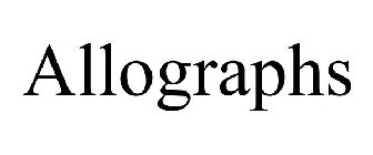 ALLOGRAPHS