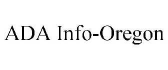 ADA INFO-OREGON