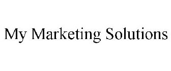 MY MARKETING SOLUTIONS