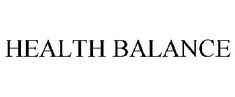 HEALTH BALANCE