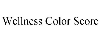 WELLNESS COLOR SCORE