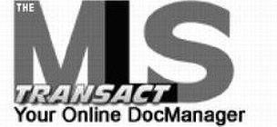 THE MLS TRANSACT YOUR ONLINE DOCMANAGER