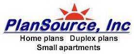 PLANSOURCE, INC HOME PLANS DUPLEX PLANS SMALL APARTMENTS