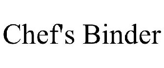 CHEF'S BINDER