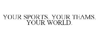 YOUR SPORTS. YOUR TEAMS. YOUR WORLD.