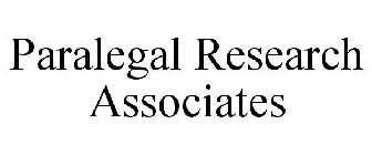 PARALEGAL RESEARCH ASSOCIATES