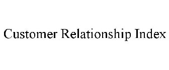 CUSTOMER RELATIONSHIP INDEX