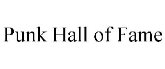 PUNK HALL OF FAME