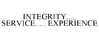 INTEGRITY..... SERVICE..... EXPERIENCE