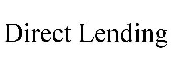 DIRECT LENDING